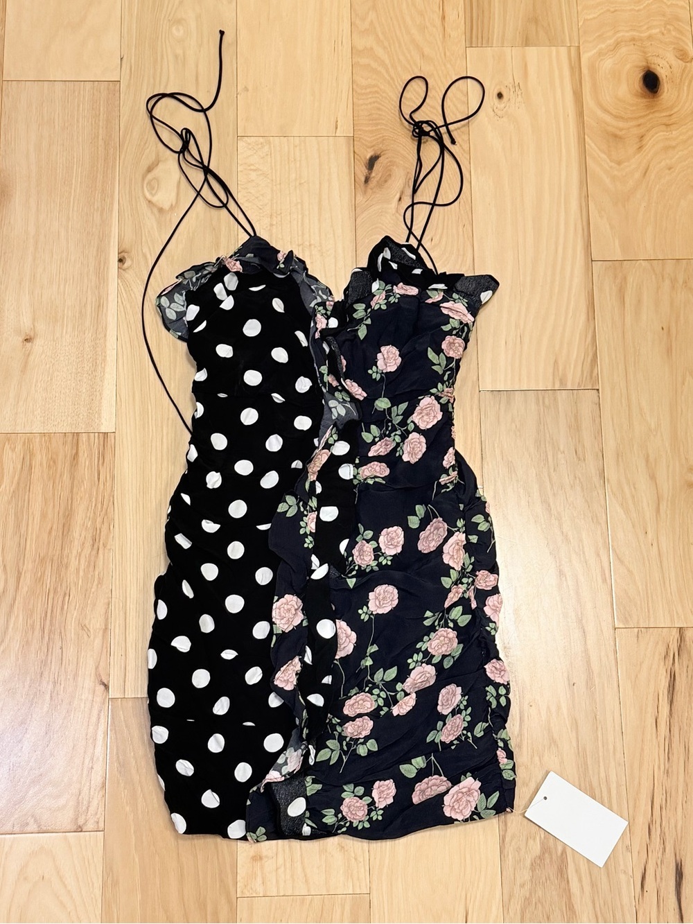 NWT For Love & Lemons Women’s Mochi Shirred Mini Dress - Picture 4 of 7